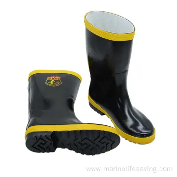 Acid and Alkali Resistant Marine Firefighting Rubber Boots